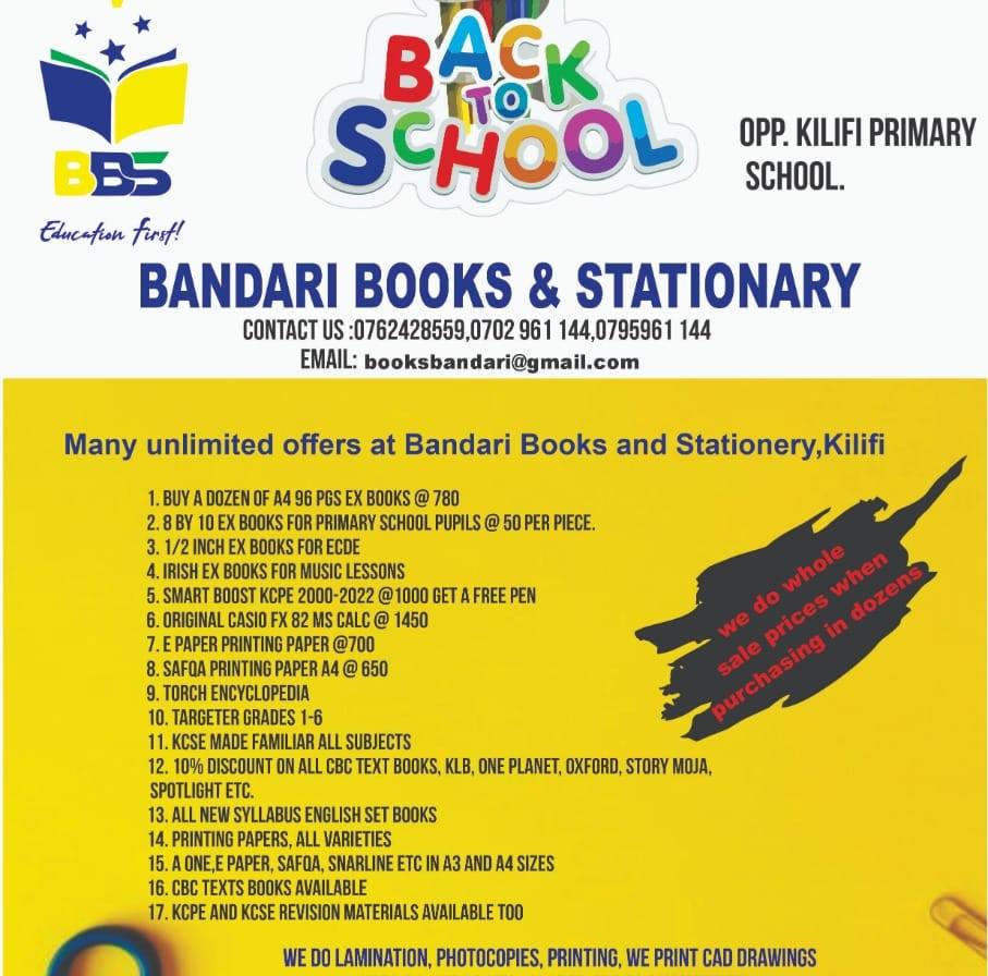 Bandari Books and Stationery